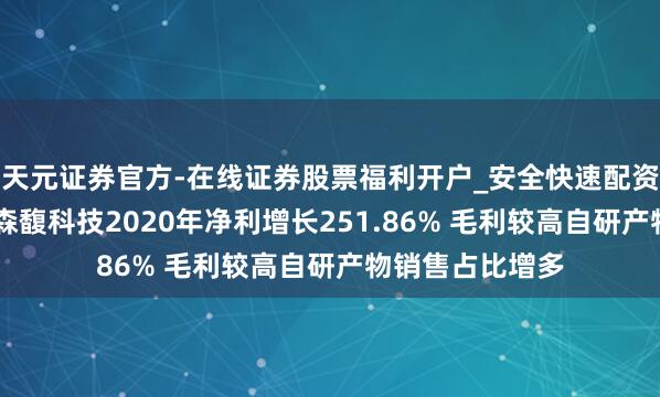 天元证券官方-在线证券股票福利开户_安全快速配资杠杆在线开户 森馥科技2020年净利增长251.86% 毛利较高自研产物销售占比增多